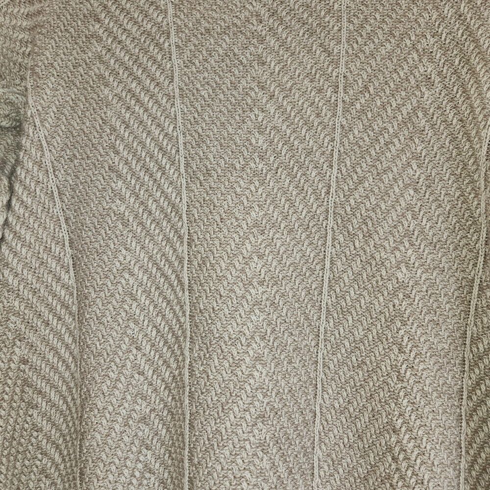 Eight Eight Eight Tan Textured Knit Cowl Neck Sweater Size M Loose Fit Lagenlook - Picture 8 of 10